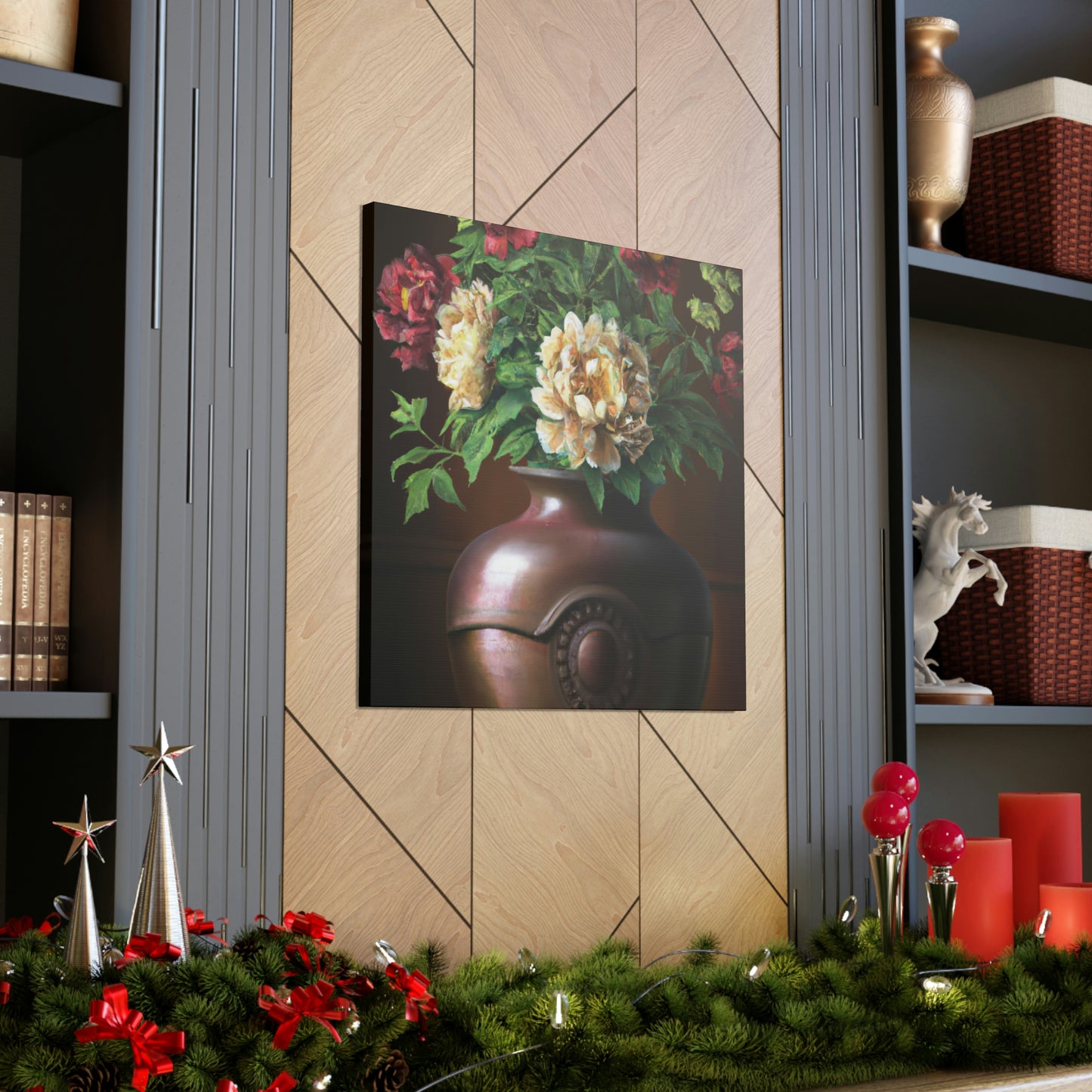 Vase Palette Flourish - Canvas