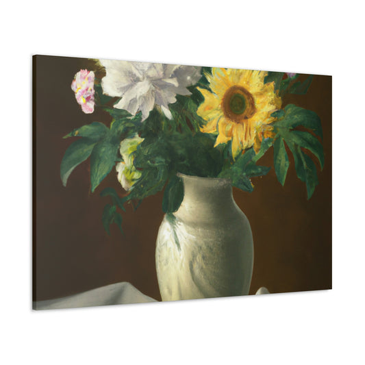 Floral Essence Glow. - Canvas