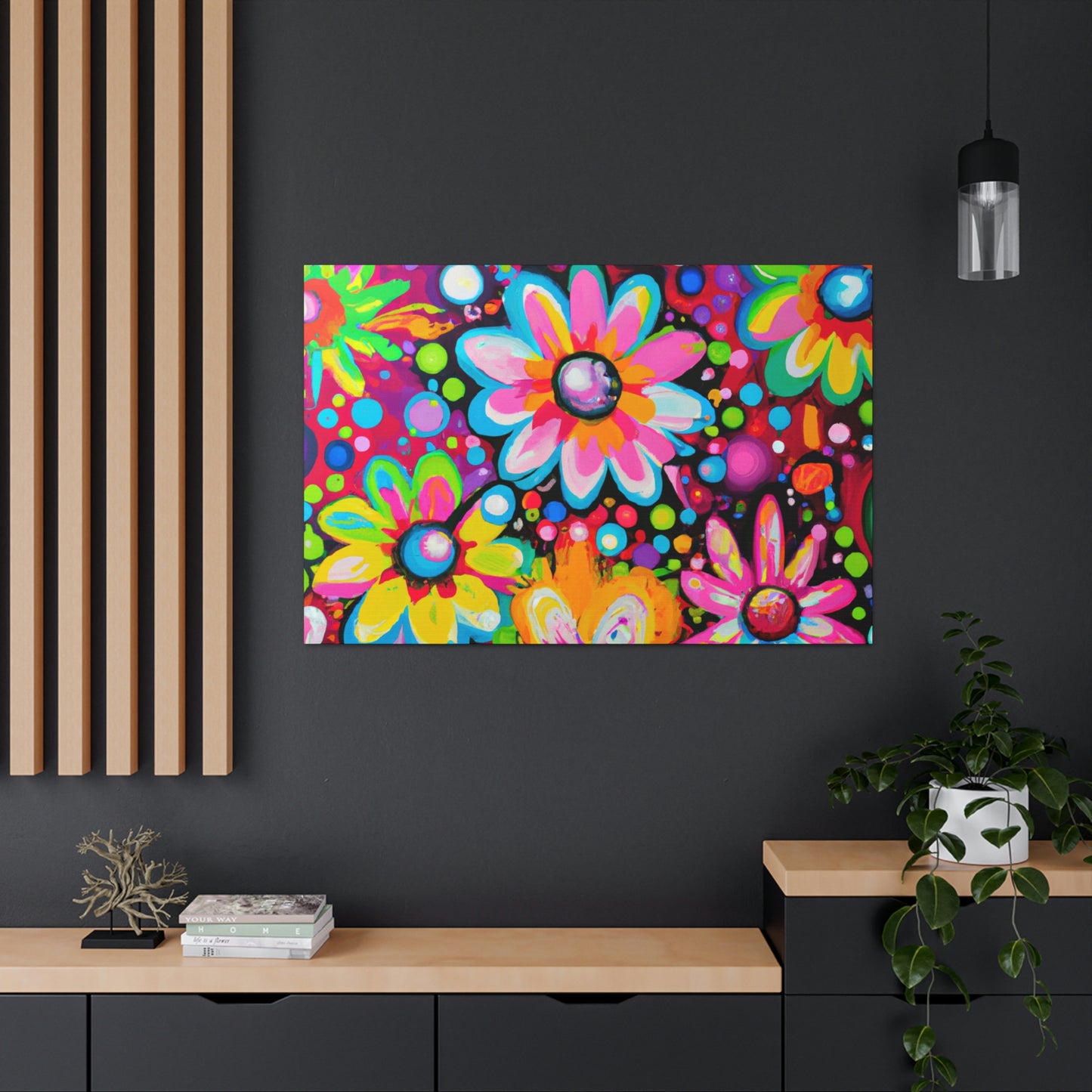 Vibrant Bloom. - Canvas
