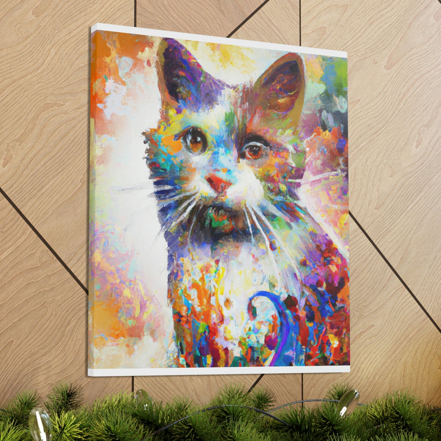 Bloomy Feline! - Canvas