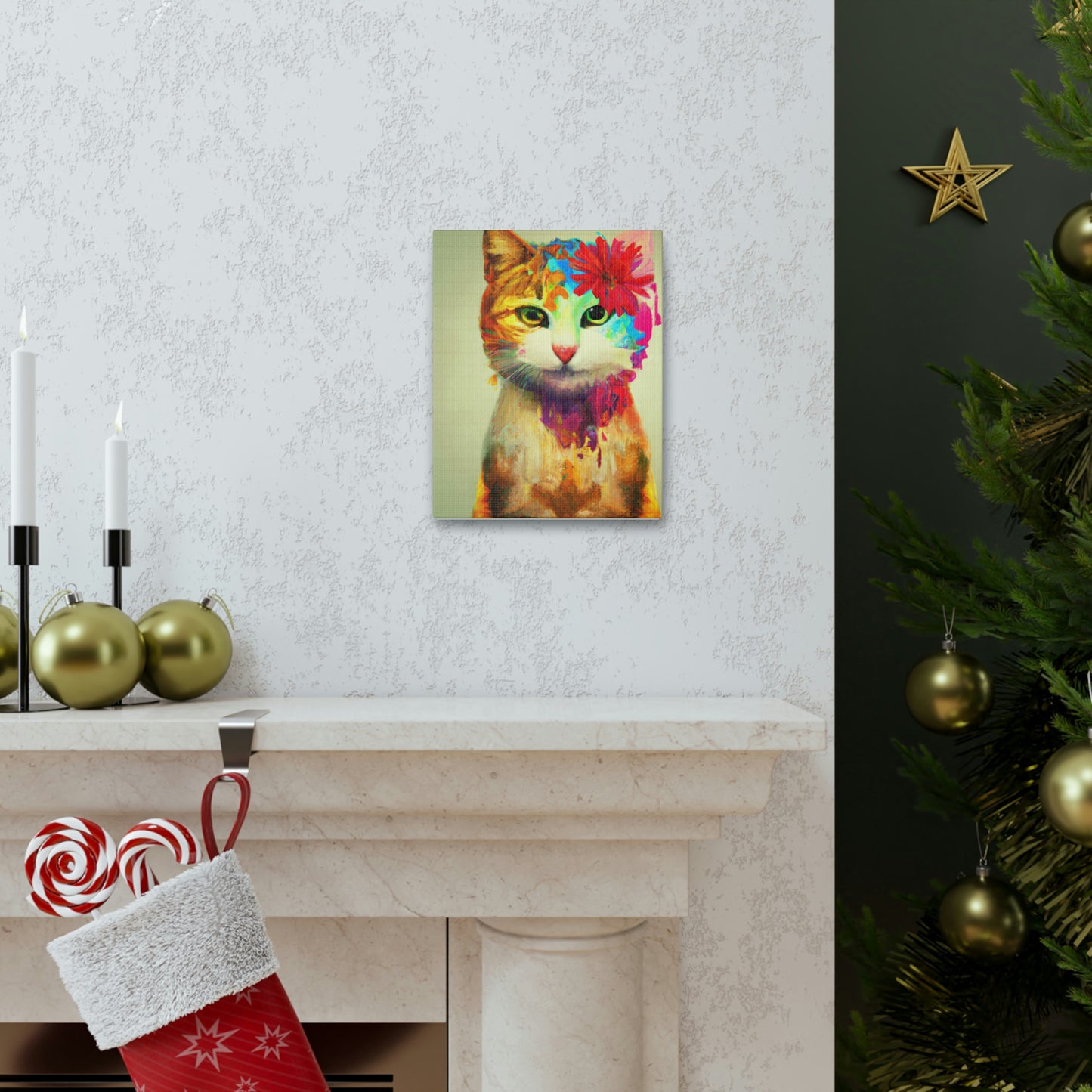 Flower Cat - Canvas