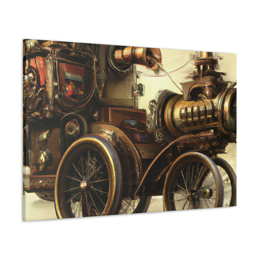 Steampunk Motor. - Canvas