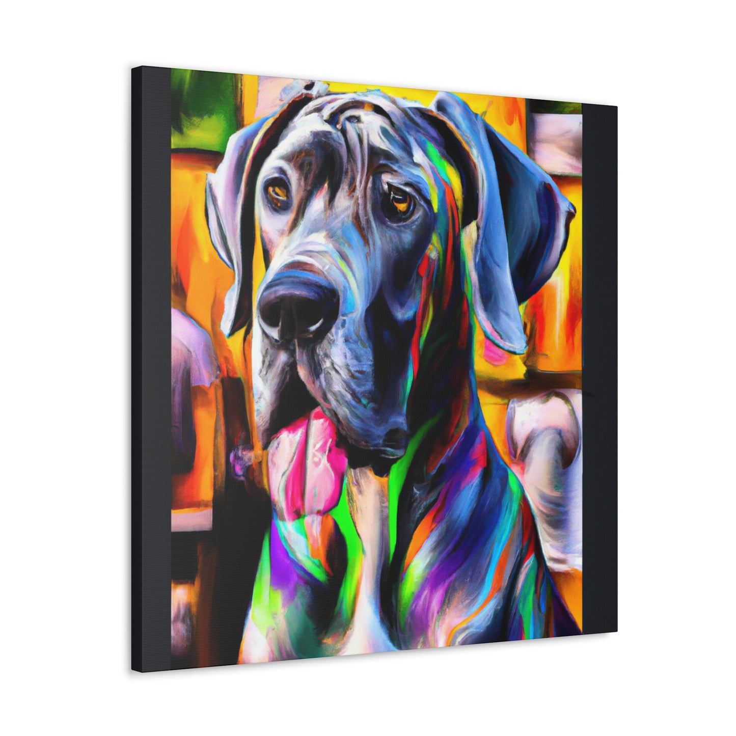 Colorful Canine Joy - Canvas