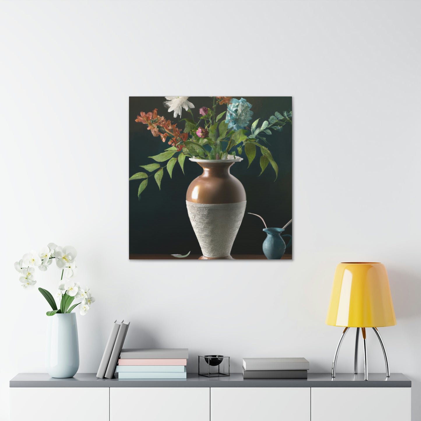 Fuschia Floral Finesse - Canvas