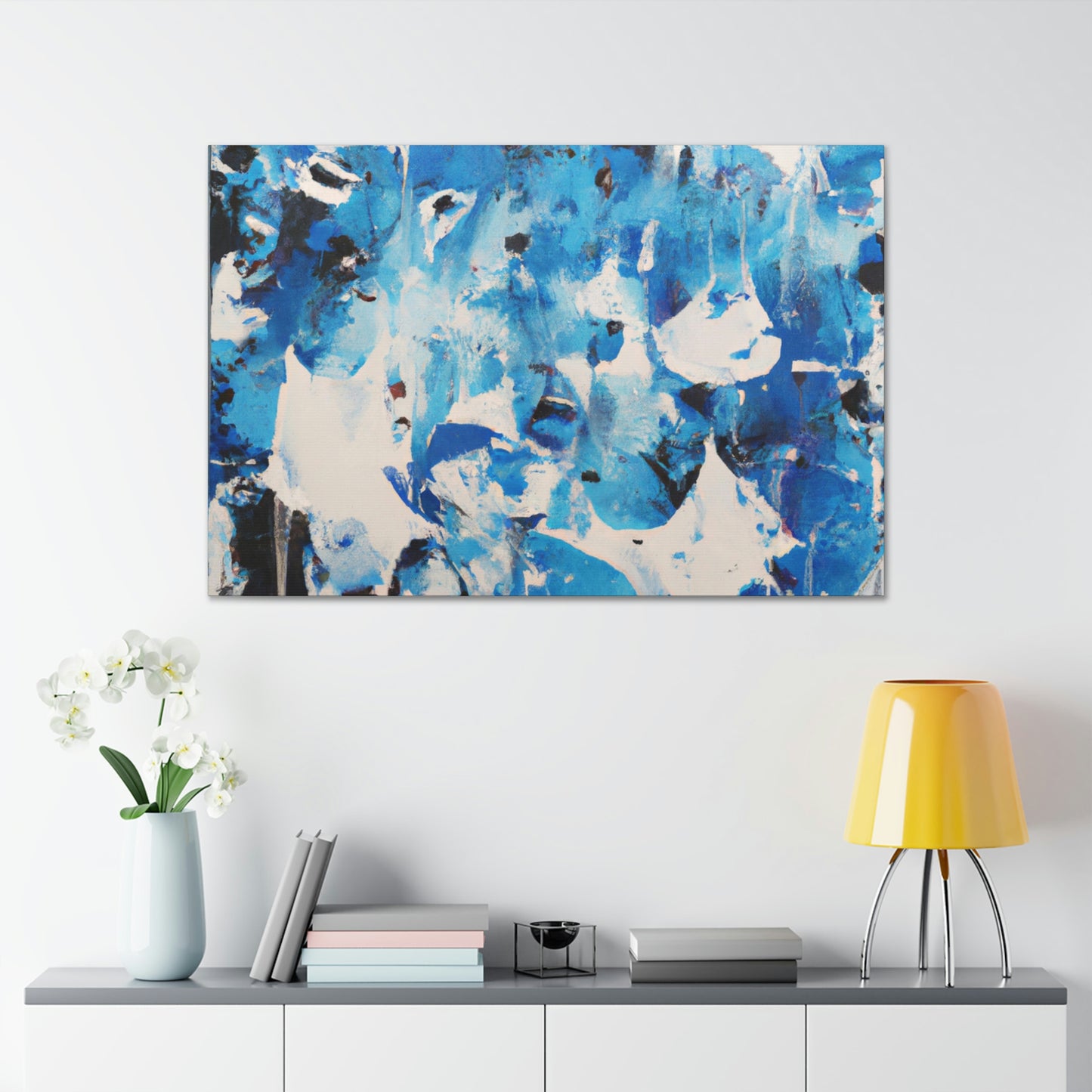 Blue Intricate Tiles - Canvas