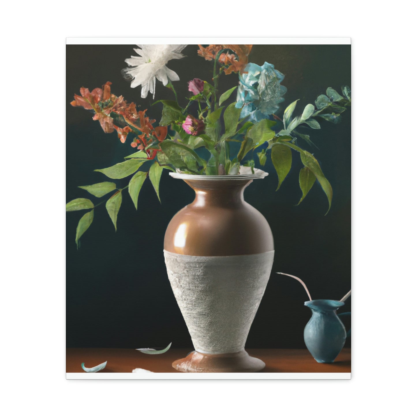 Fuschia Floral Finesse - Canvas