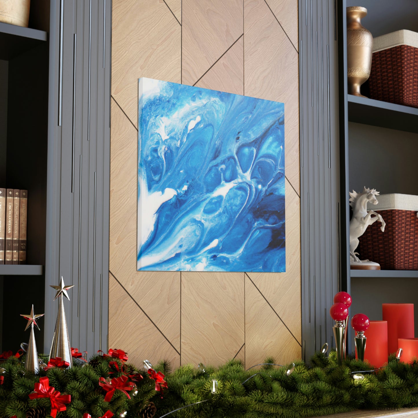 Blue Vapour. - Canvas