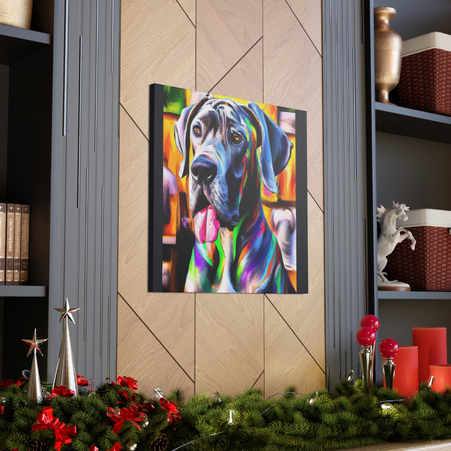Colorful Canine Joy - Canvas