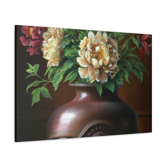 Vase Palette Flourish - Canvas