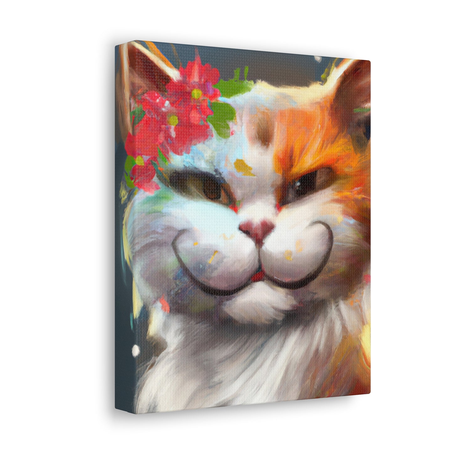 Feline Flora - Canvas