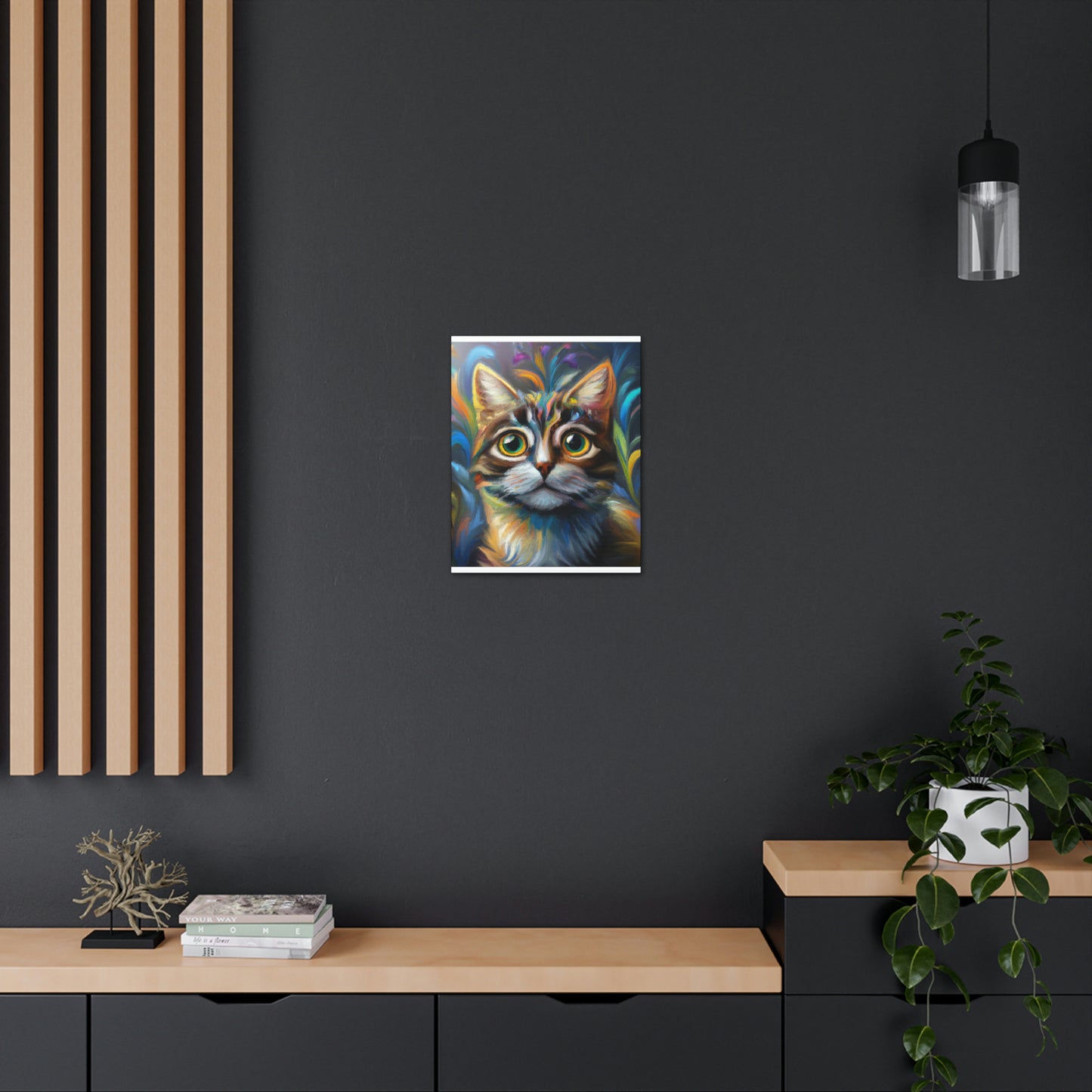 Rainbow Whiskers. - Canvas