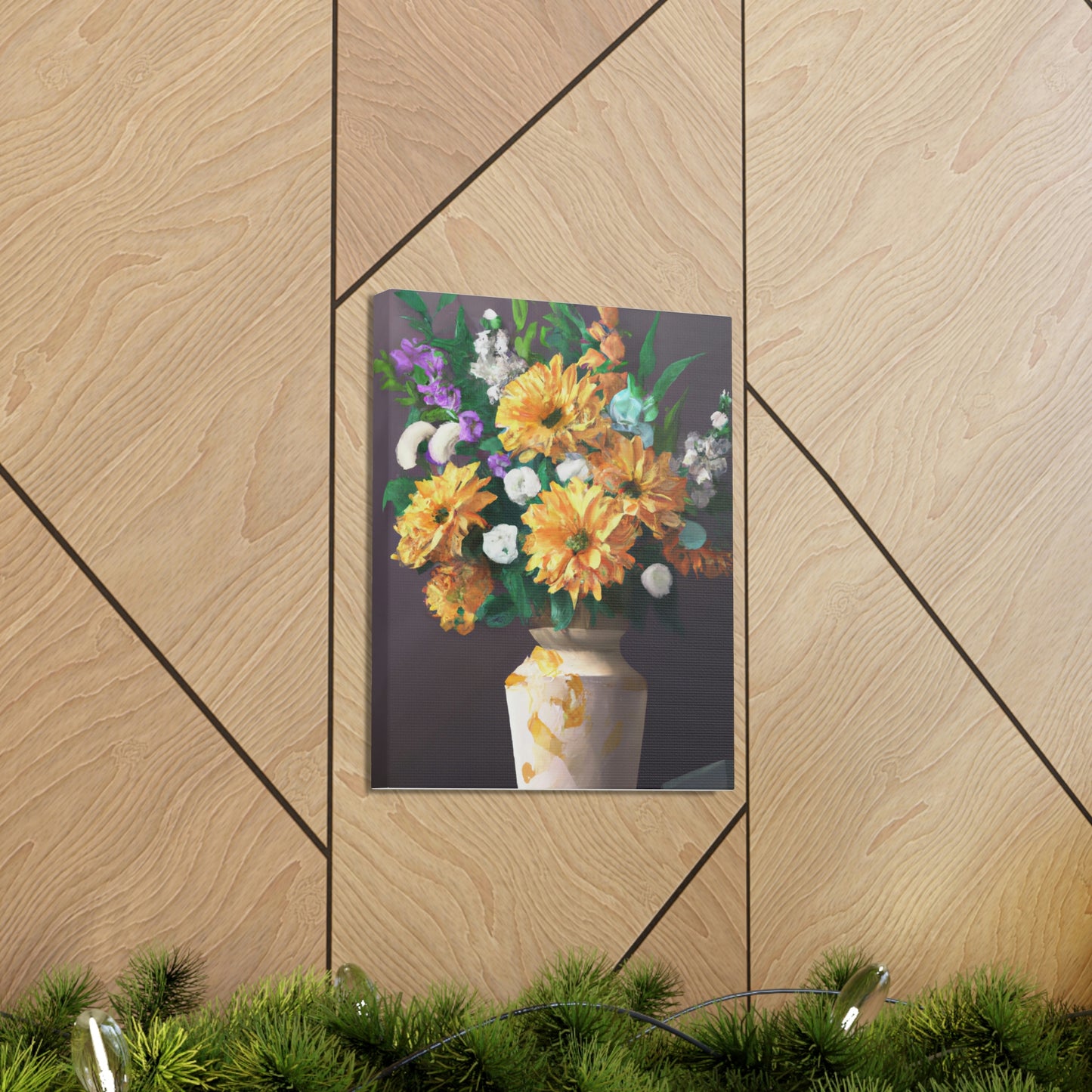 Vibrant Floral Dream - Canvas