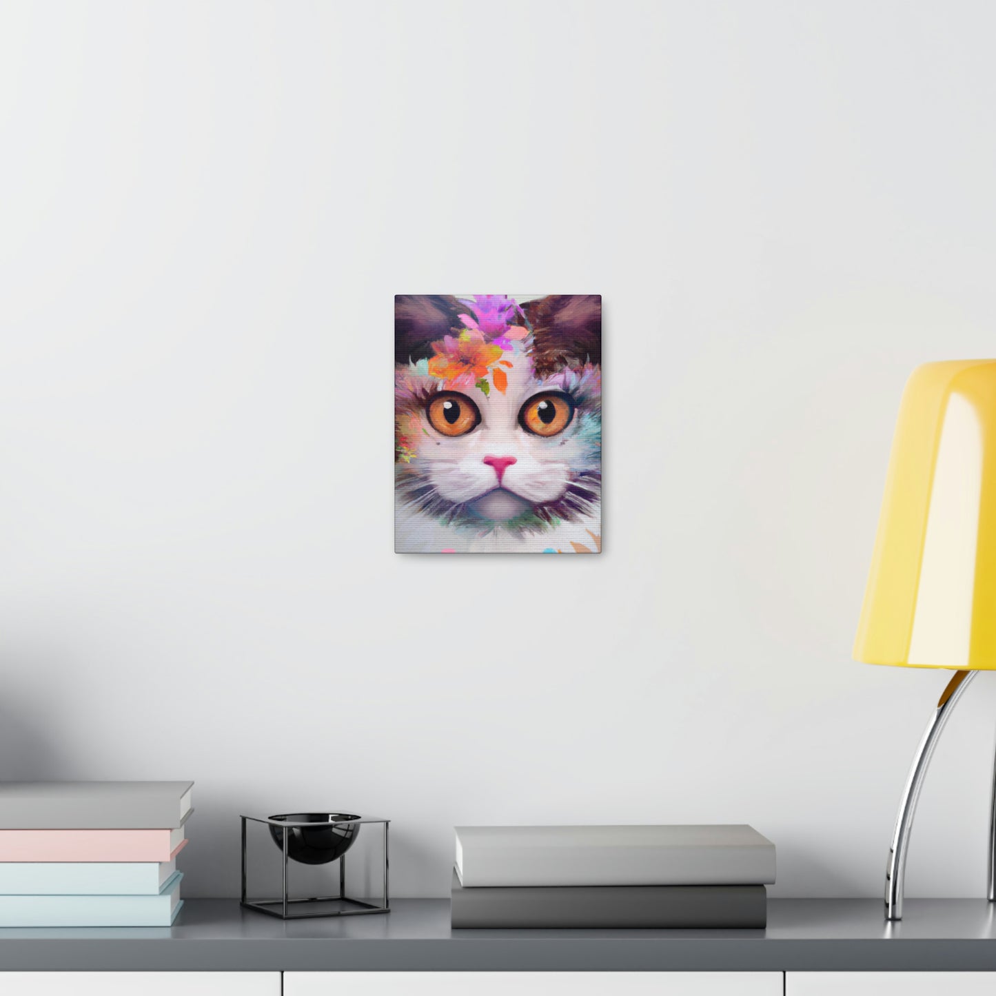 Floral Feline - Canvas