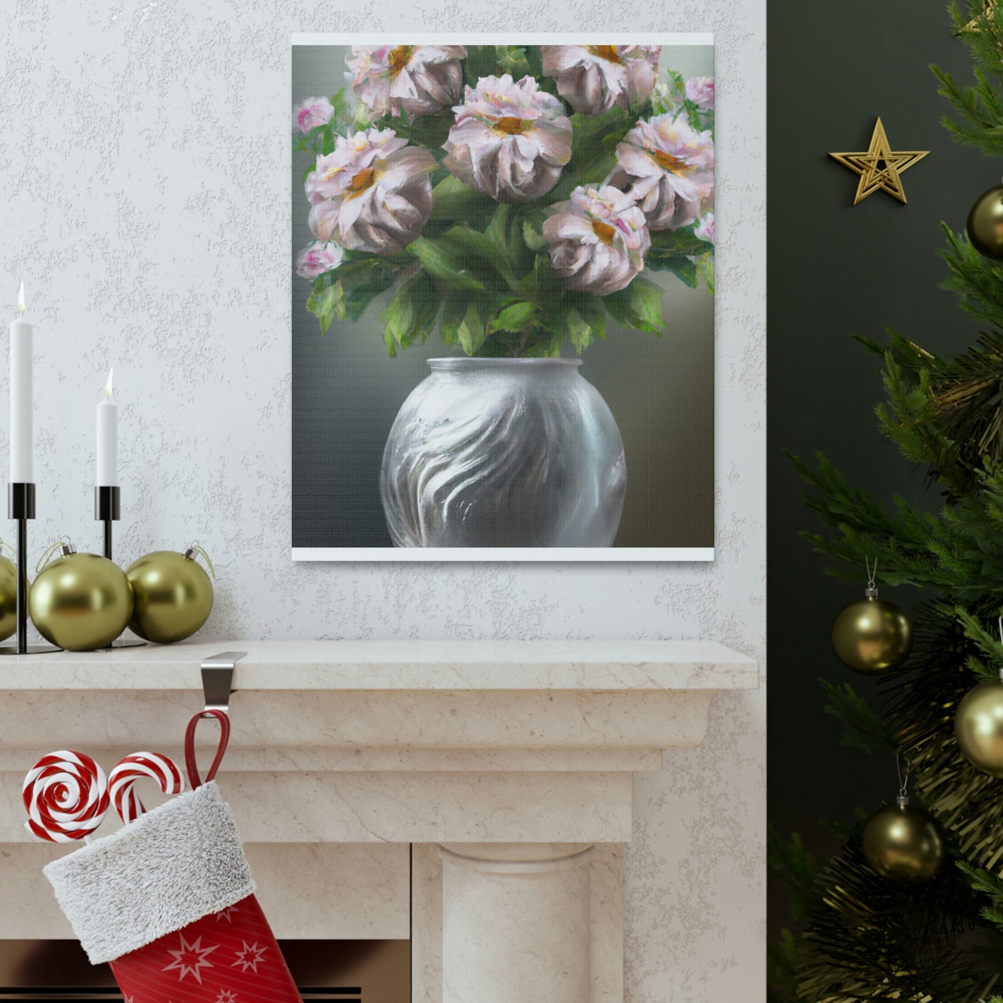 Vase Bouquet Bloom - Canvas