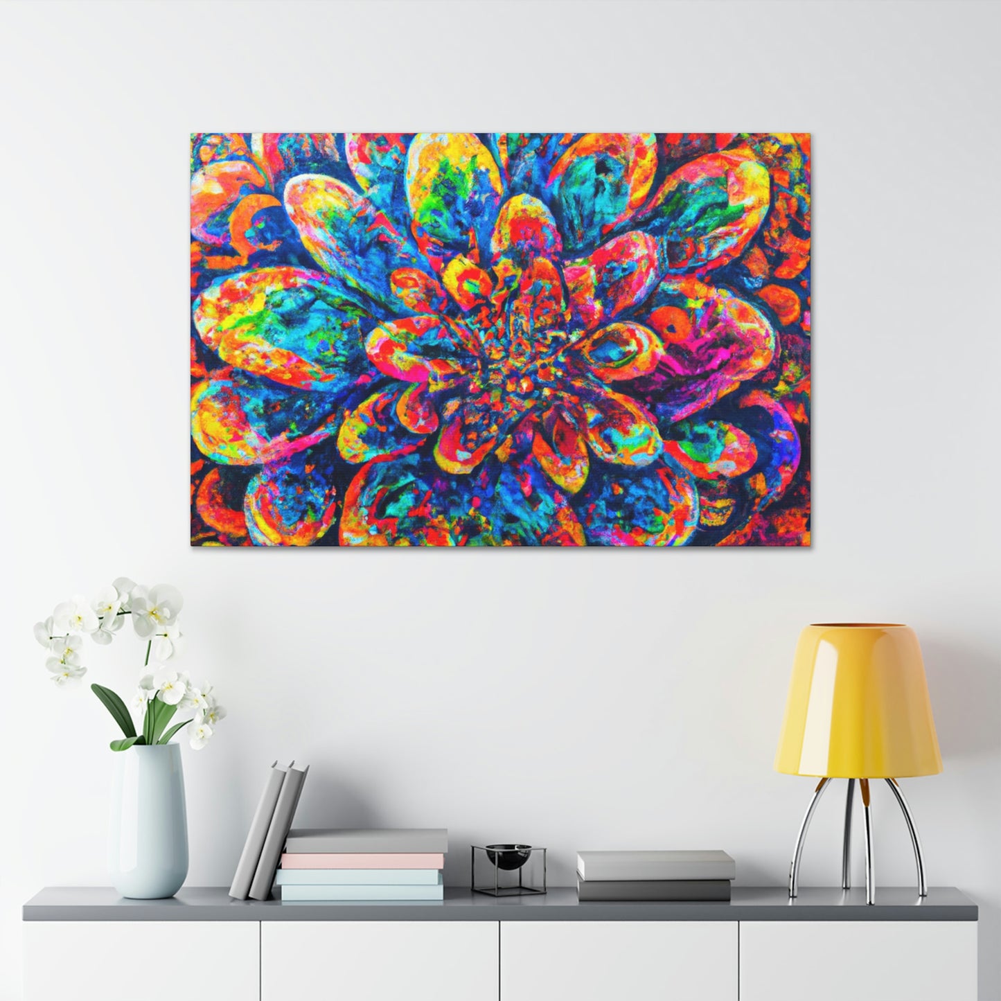 Psychedelic Bloom. - Canvas