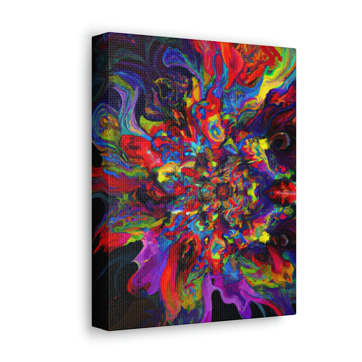 "Trippy Blooms" - Canvas