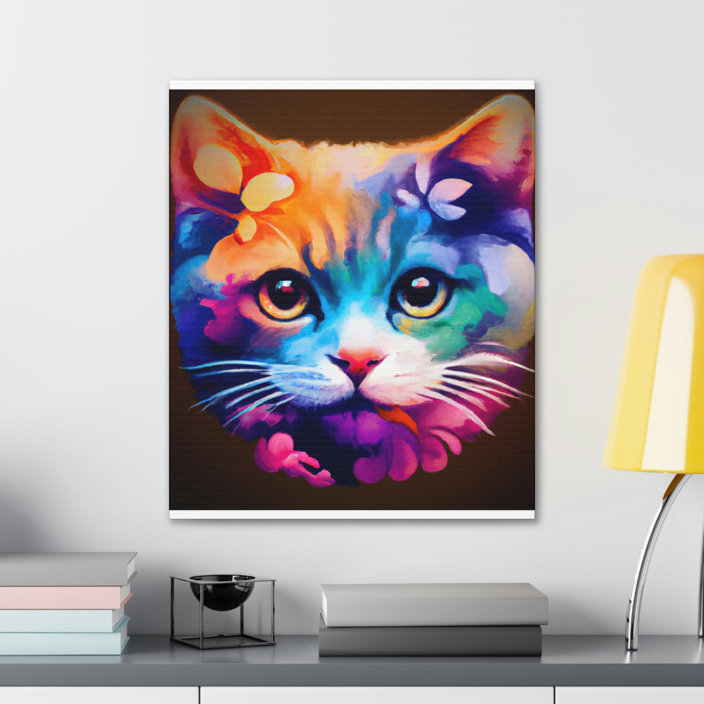 Vibrant Feline. - Canvas