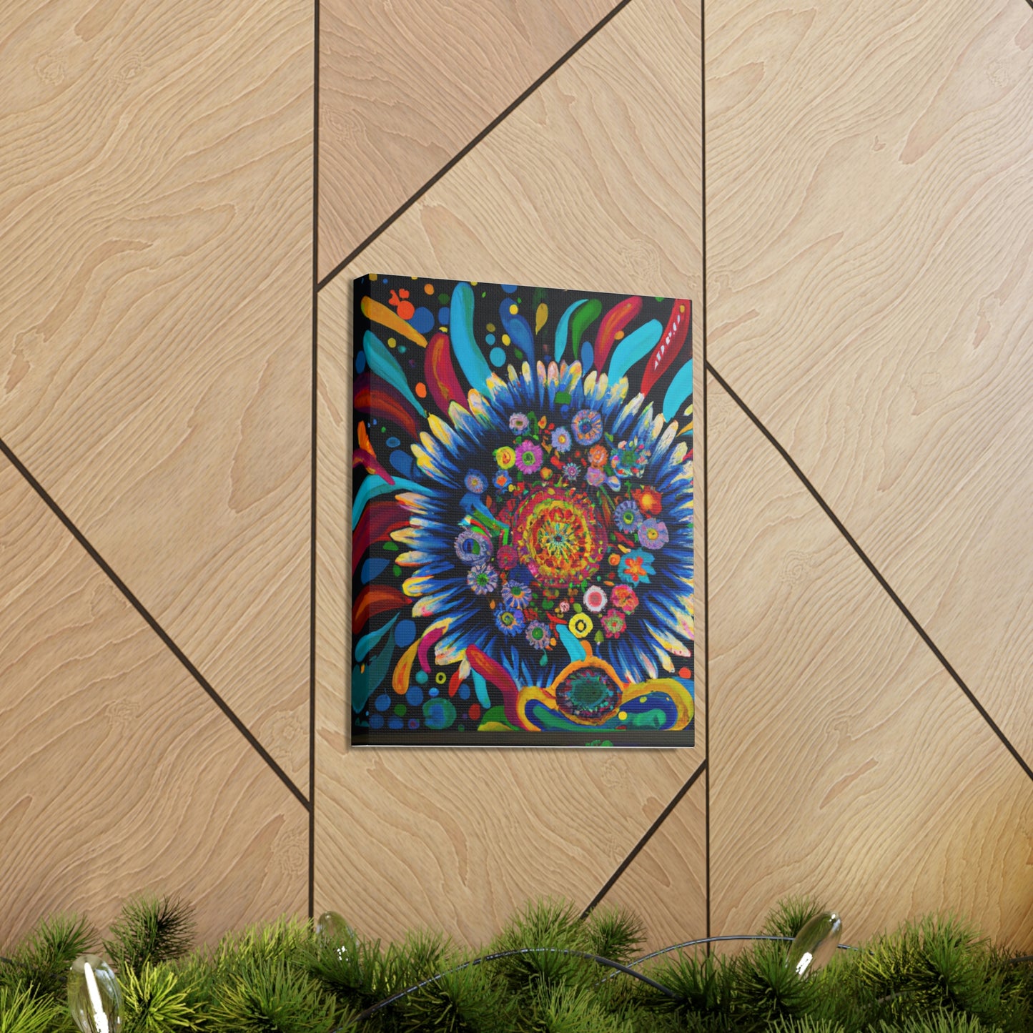Vibrant Bloom. - Canvas