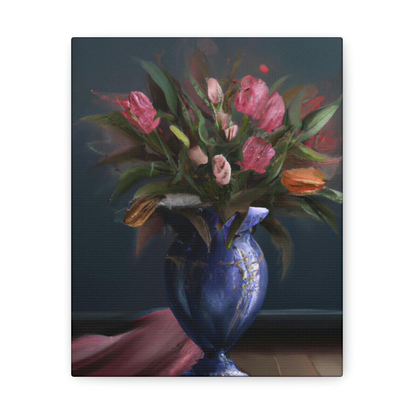 "Floral Finesse Flourish - Canvas