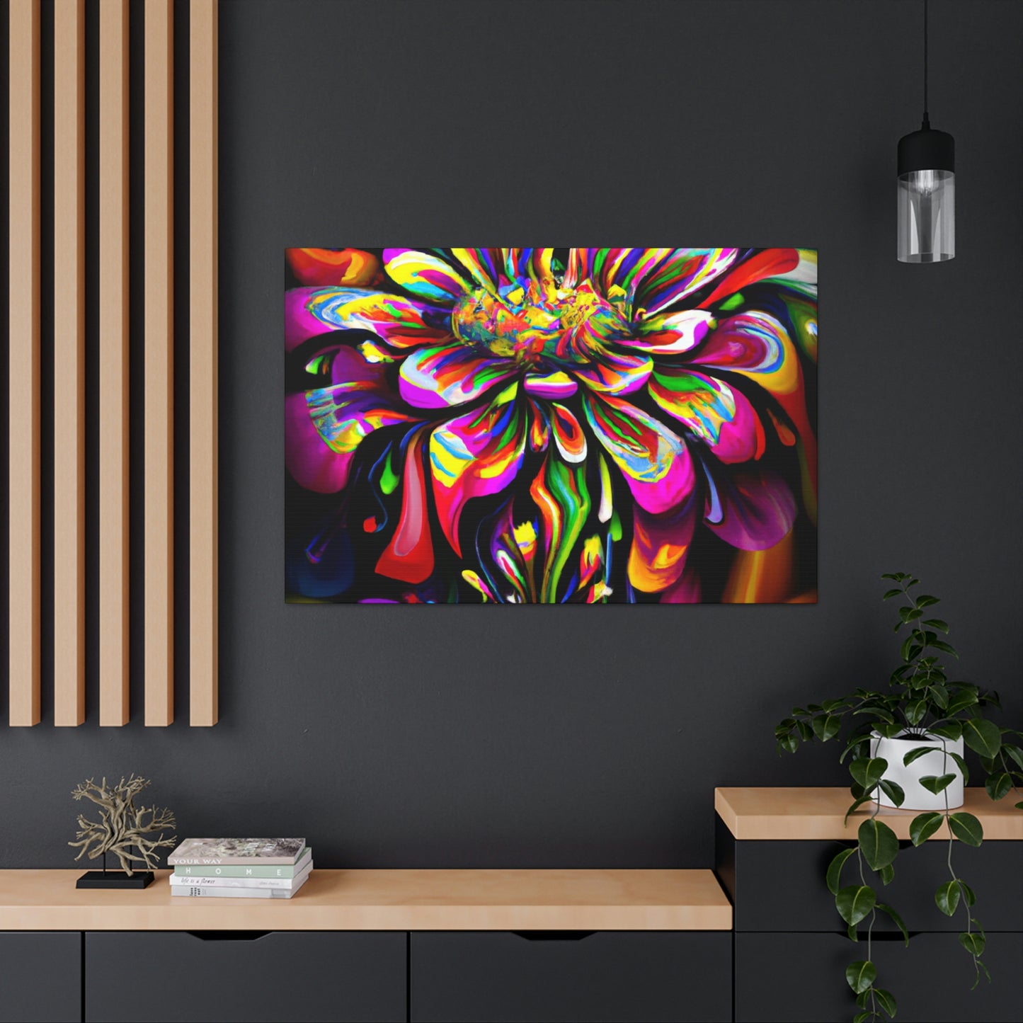 Groovy Bloom. - Canvas