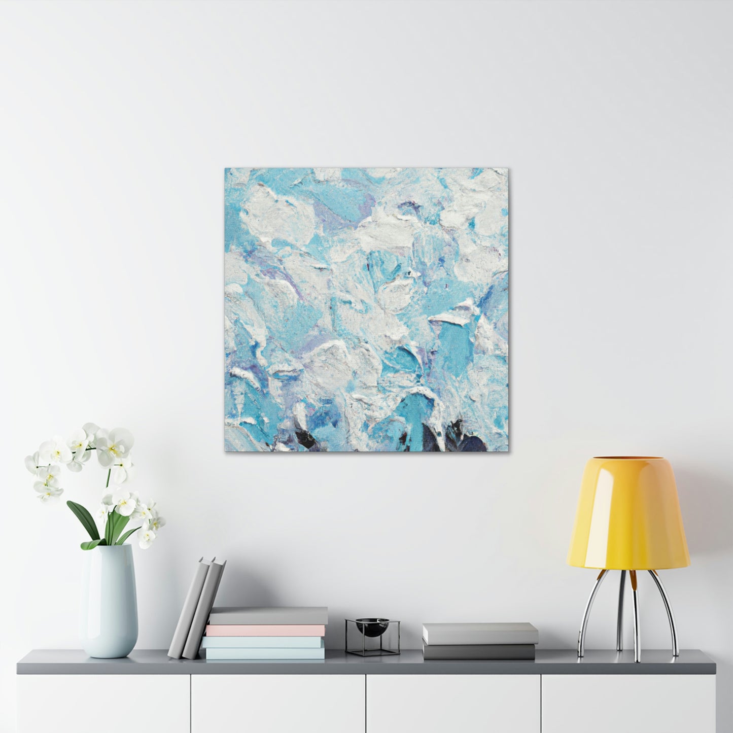 "Aqua Lace" - Canvas