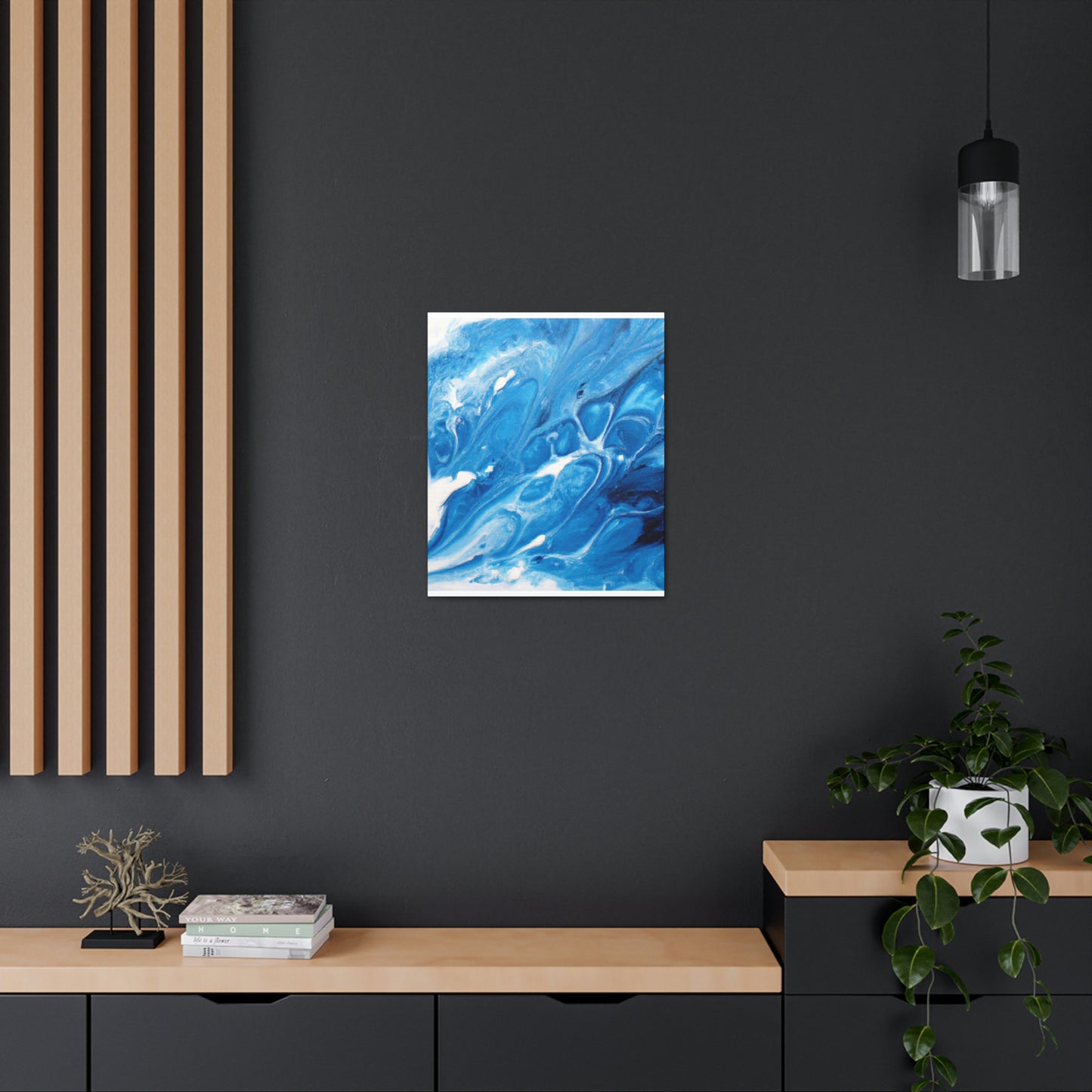 Blue Vapour. - Canvas
