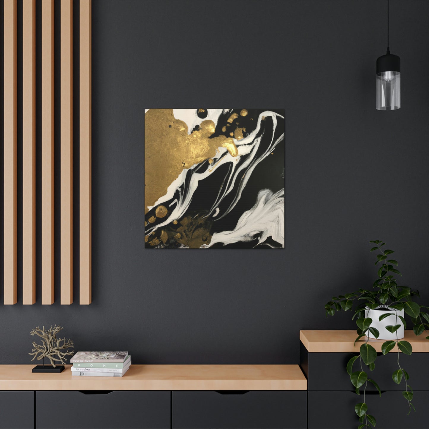 Gilded Mural Bliss - Canvas