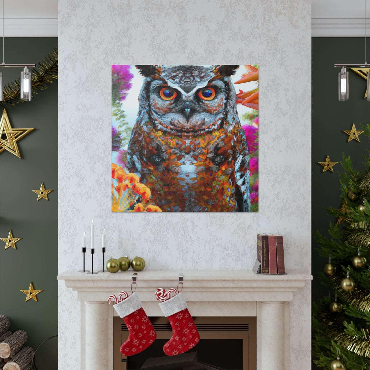 Owl's Splendor. - Canvas