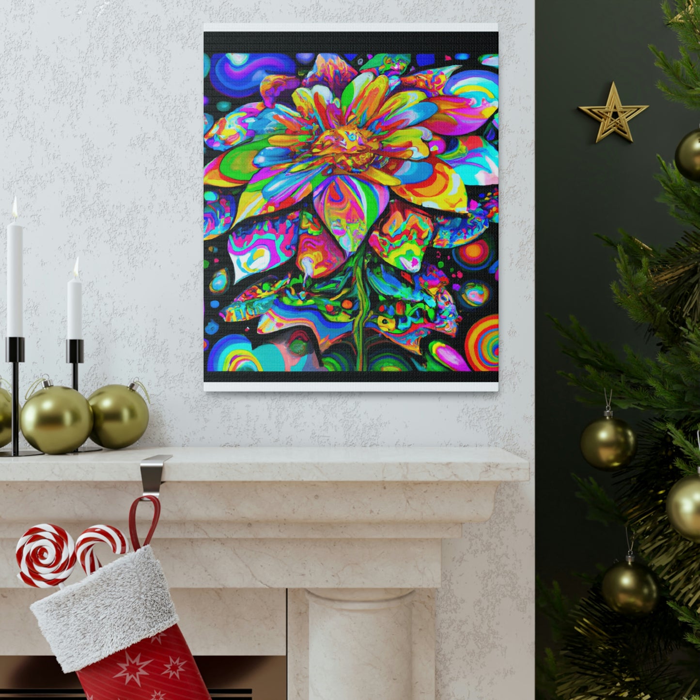 Colorful Joyful Bloom - Canvas