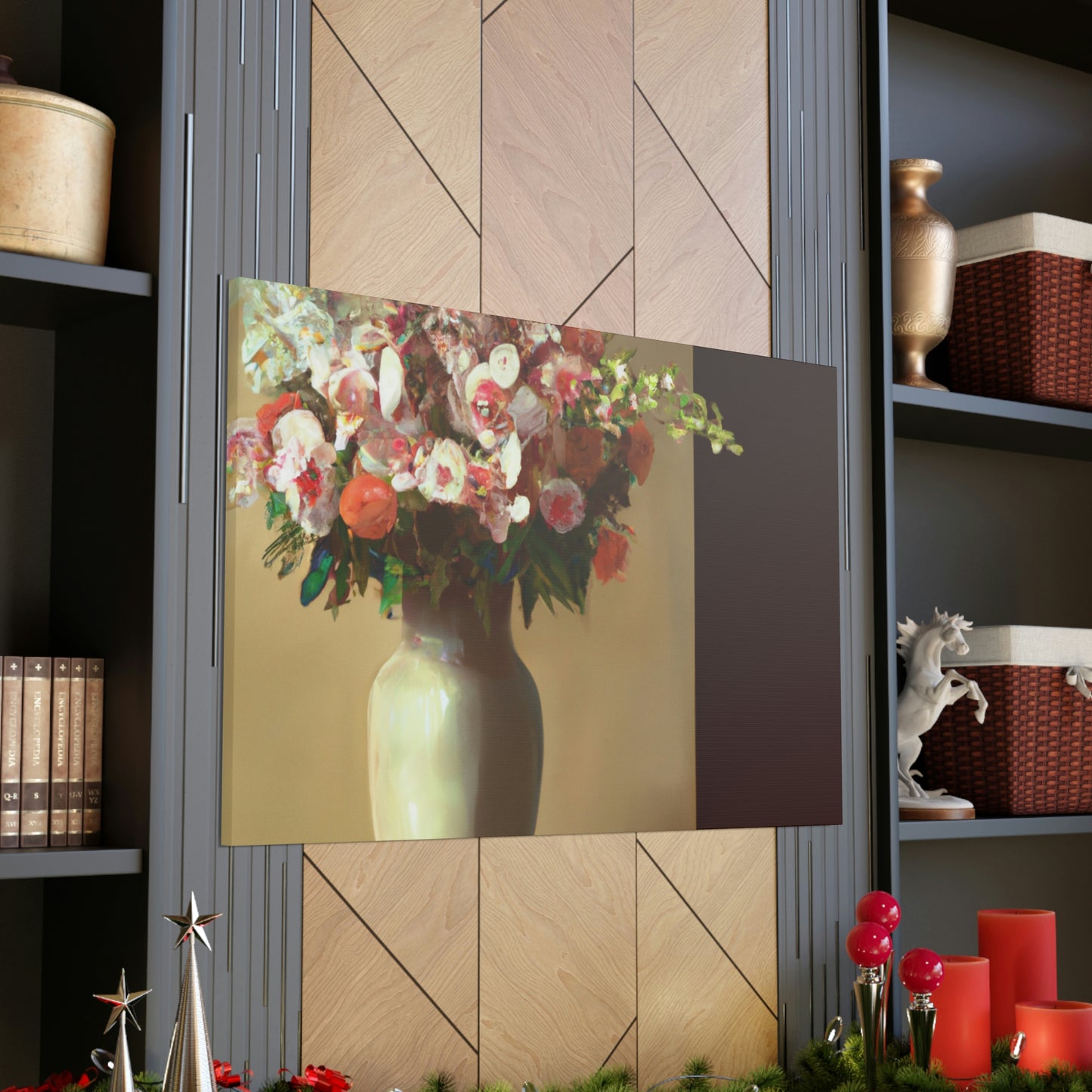 "Beautiful Floral Vase" - Canvas