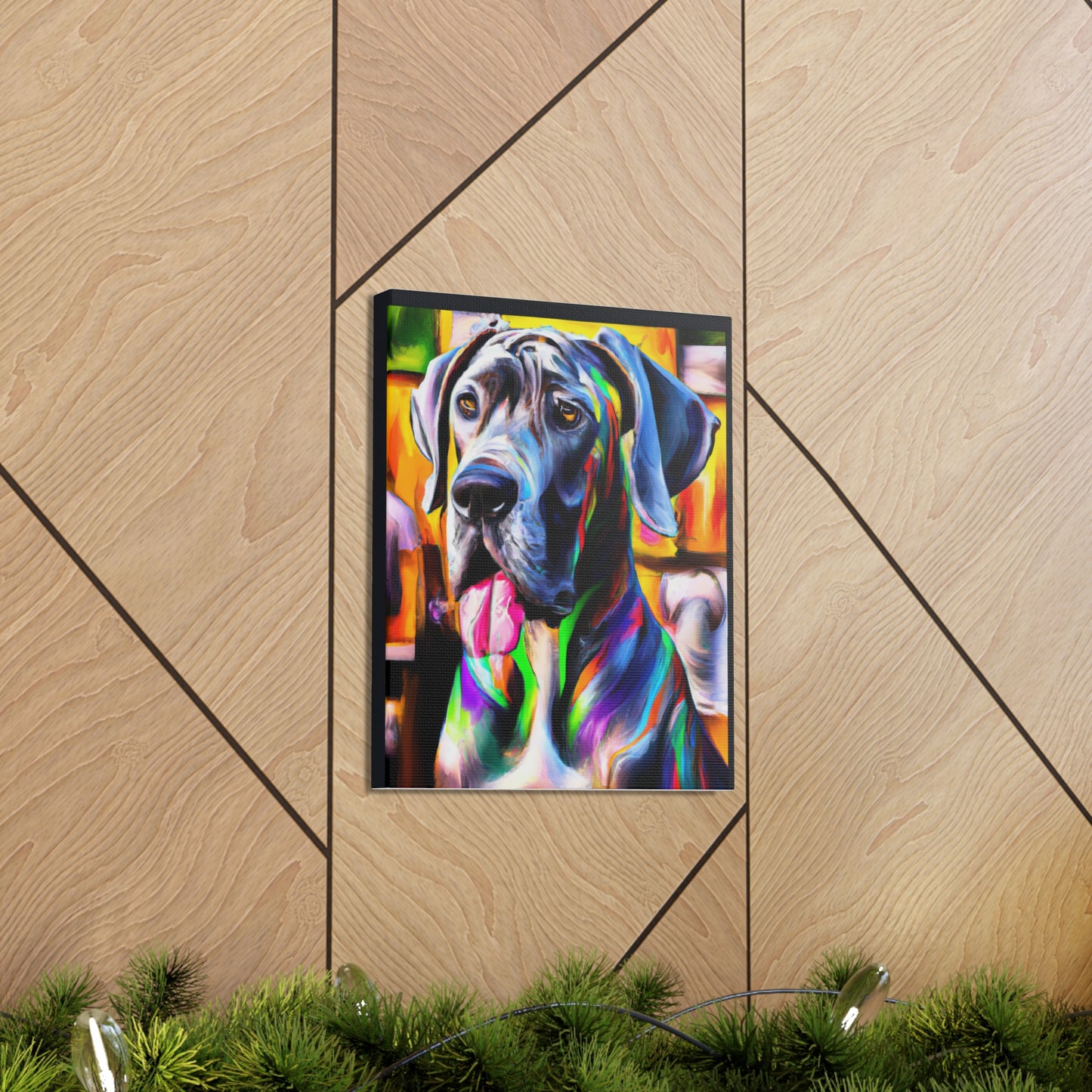 Colorful Canine Joy - Canvas