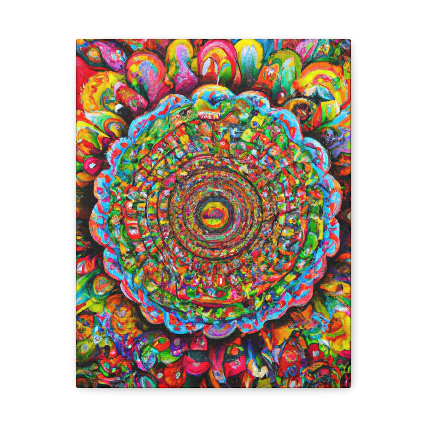 Psychedelic Bloom. - Canvas