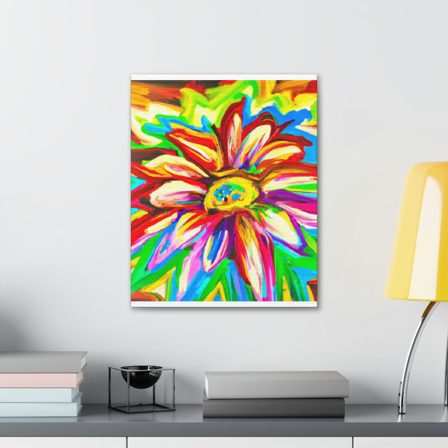 Vivid Floral Vibe. - Canvas