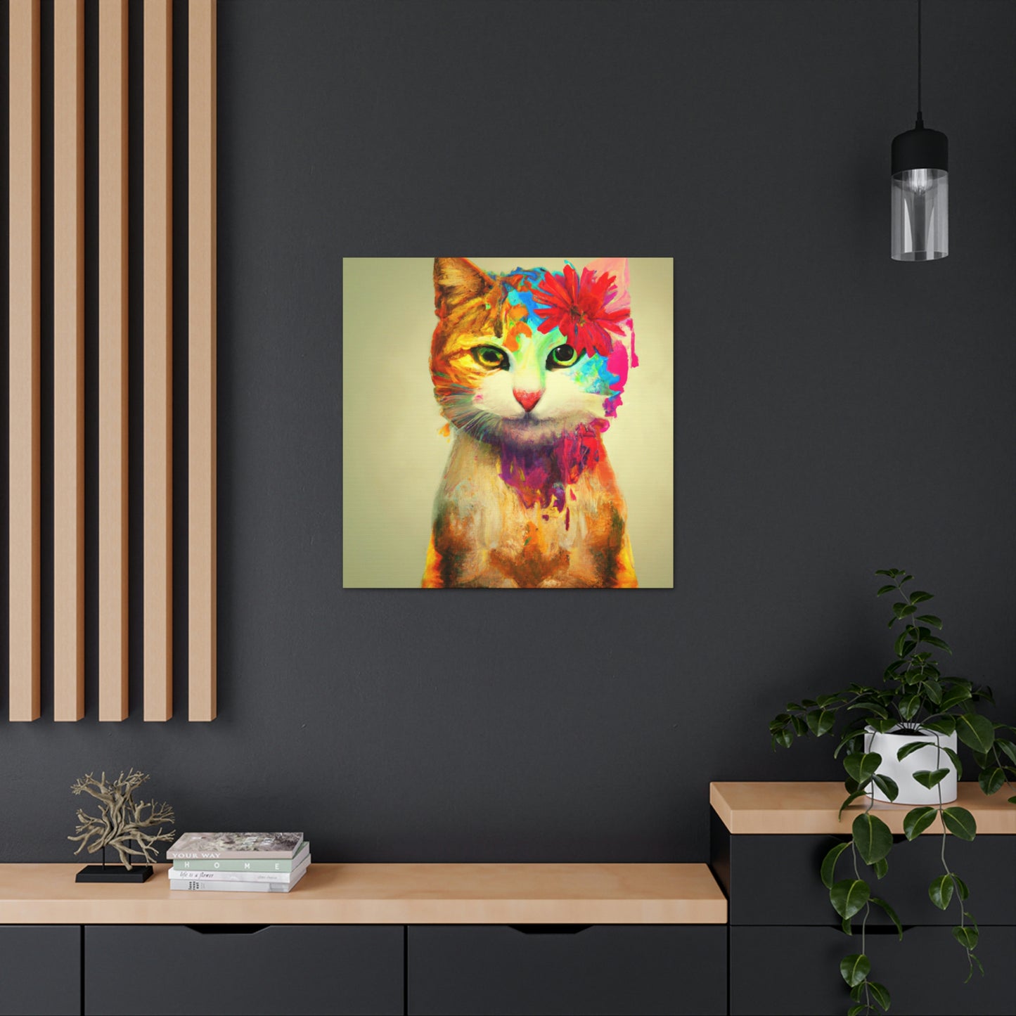 Flower Cat - Canvas