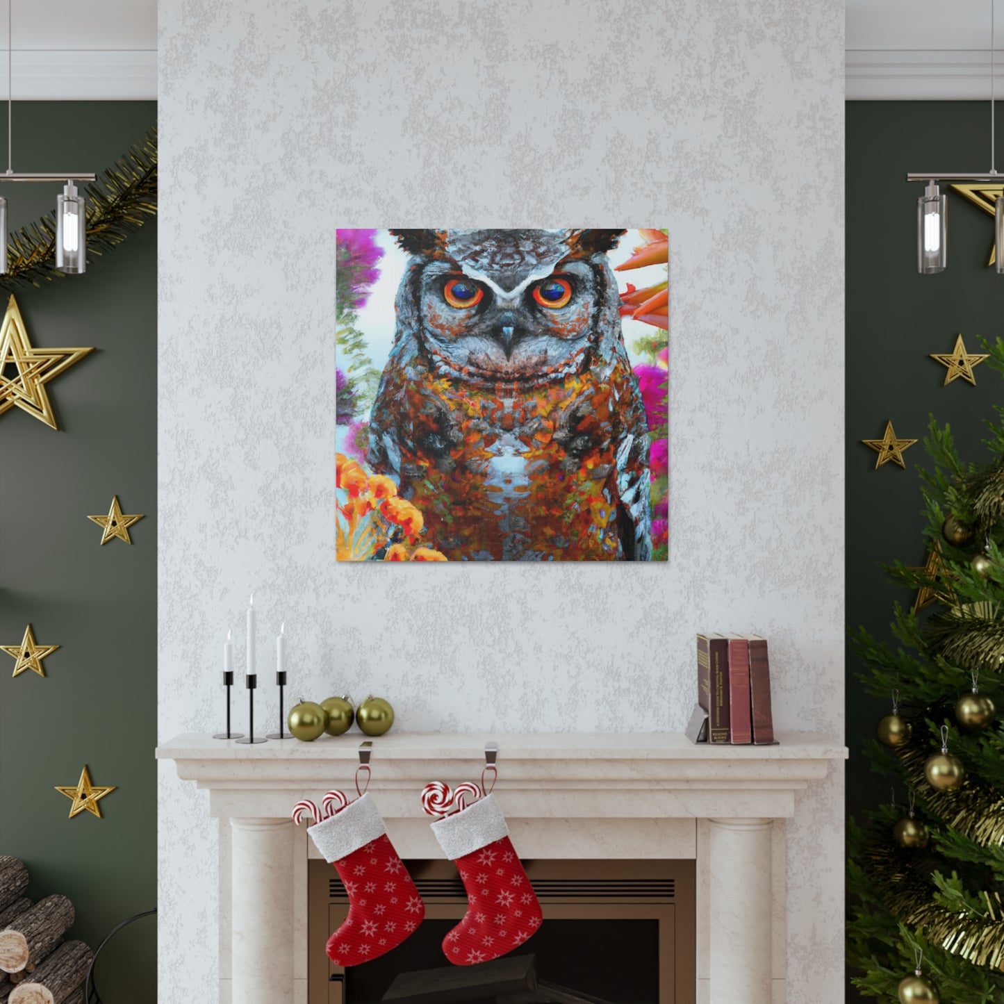 Owl's Splendor. - Canvas