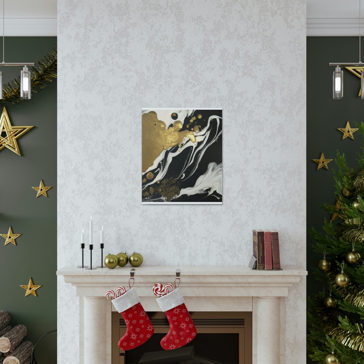 Gilded Mural Bliss - Canvas