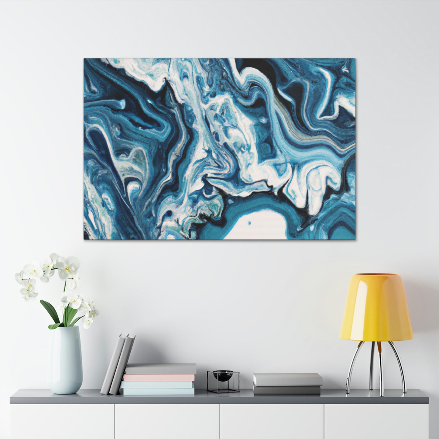 "Blue Harmony". - Canvas