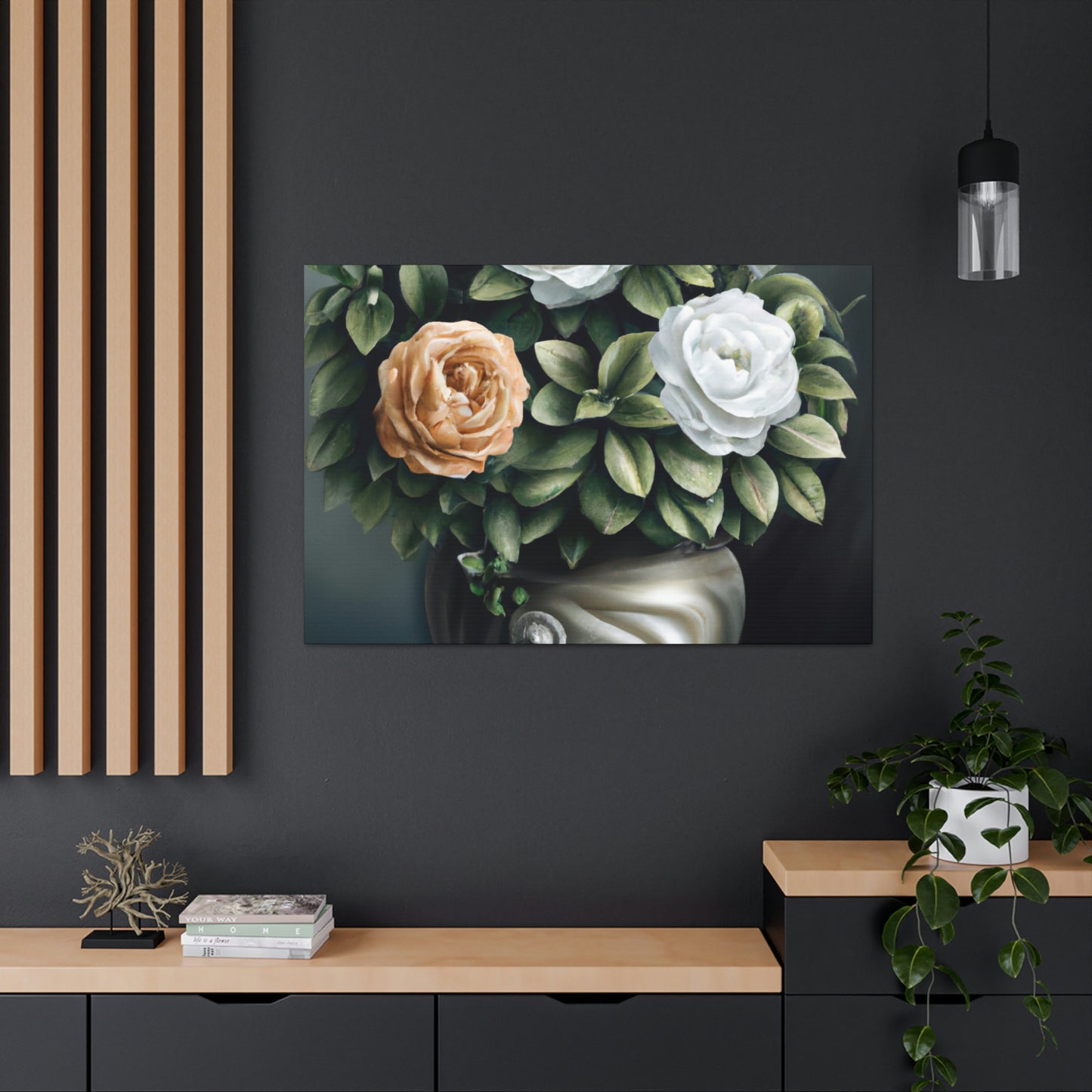 Glowing Floral Splendor. - Canvas