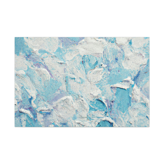 "Aqua Lace" - Canvas