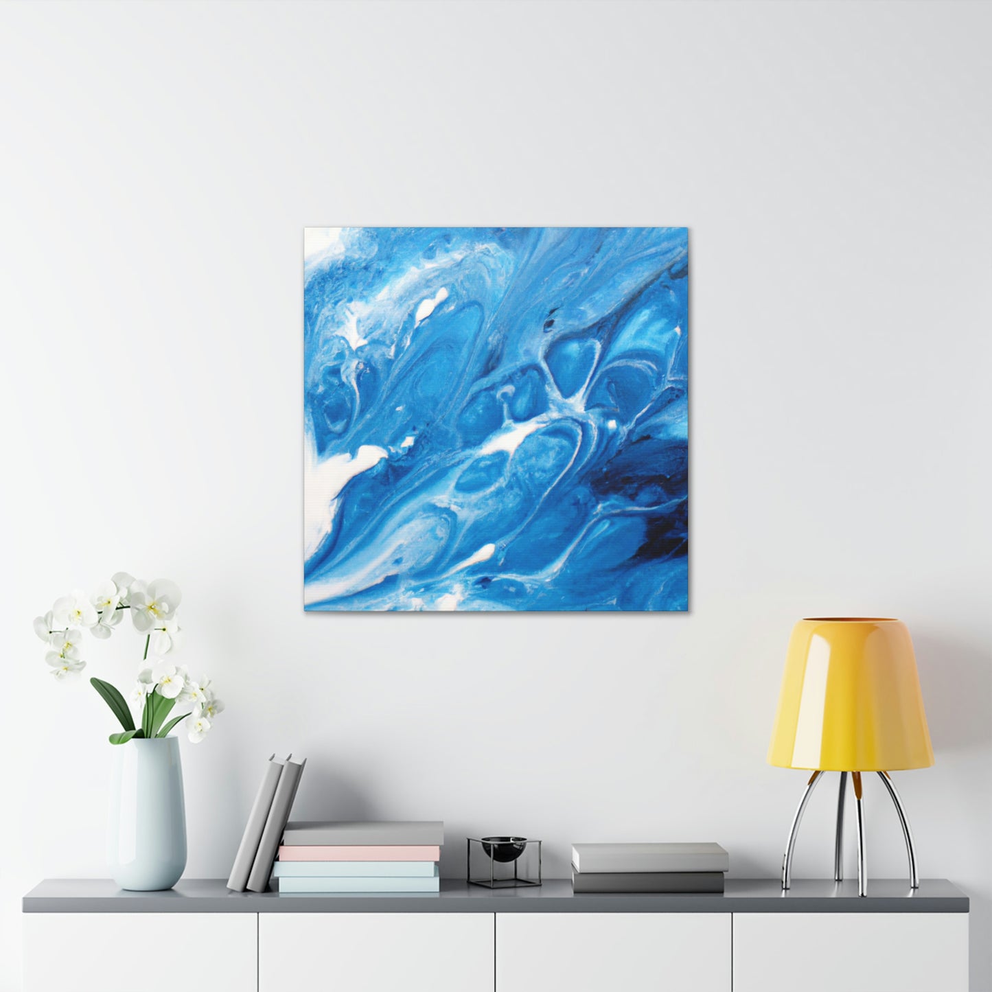Blue Vapour. - Canvas