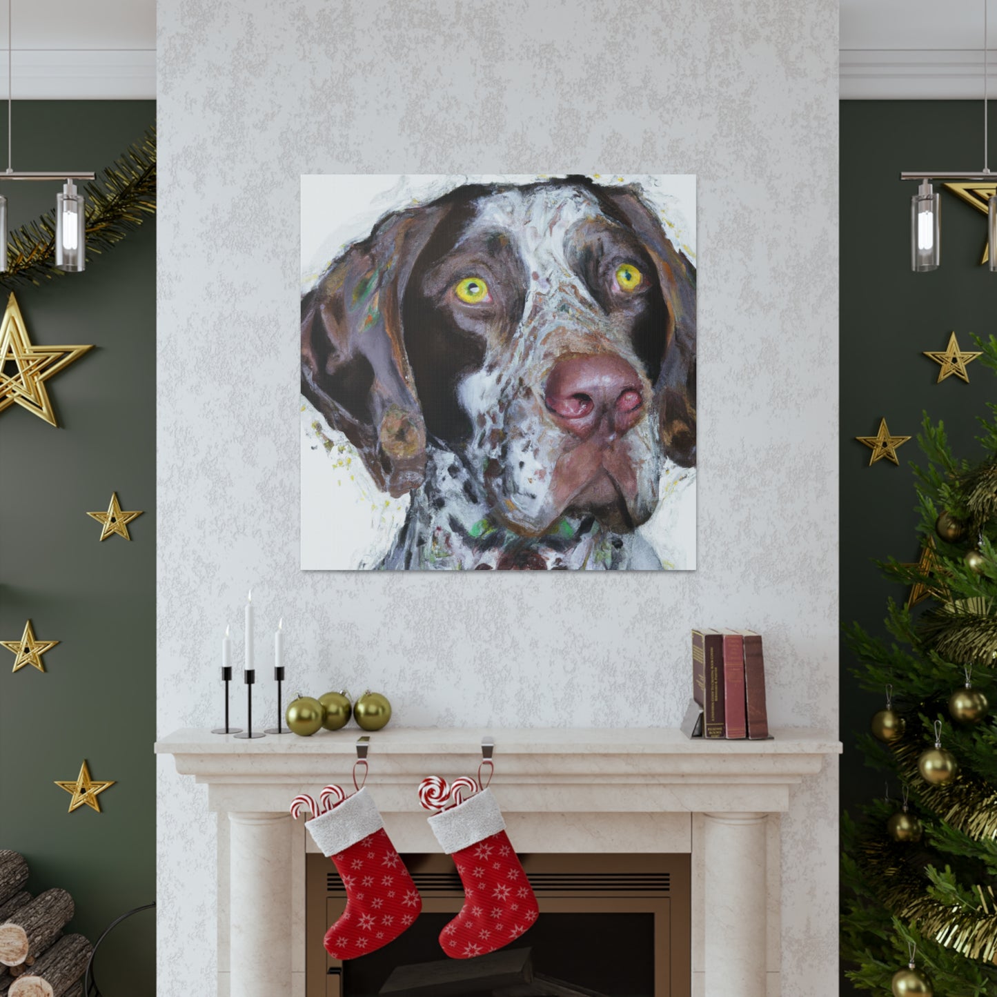 "Pointer Splendor" - Canvas