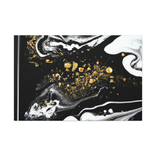 Golden Flow Fusion - Canvas