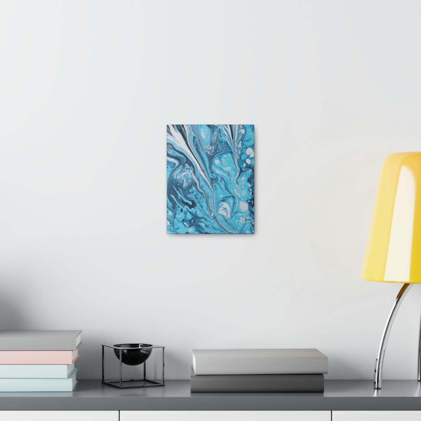 Aqua Swirl. - Canvas