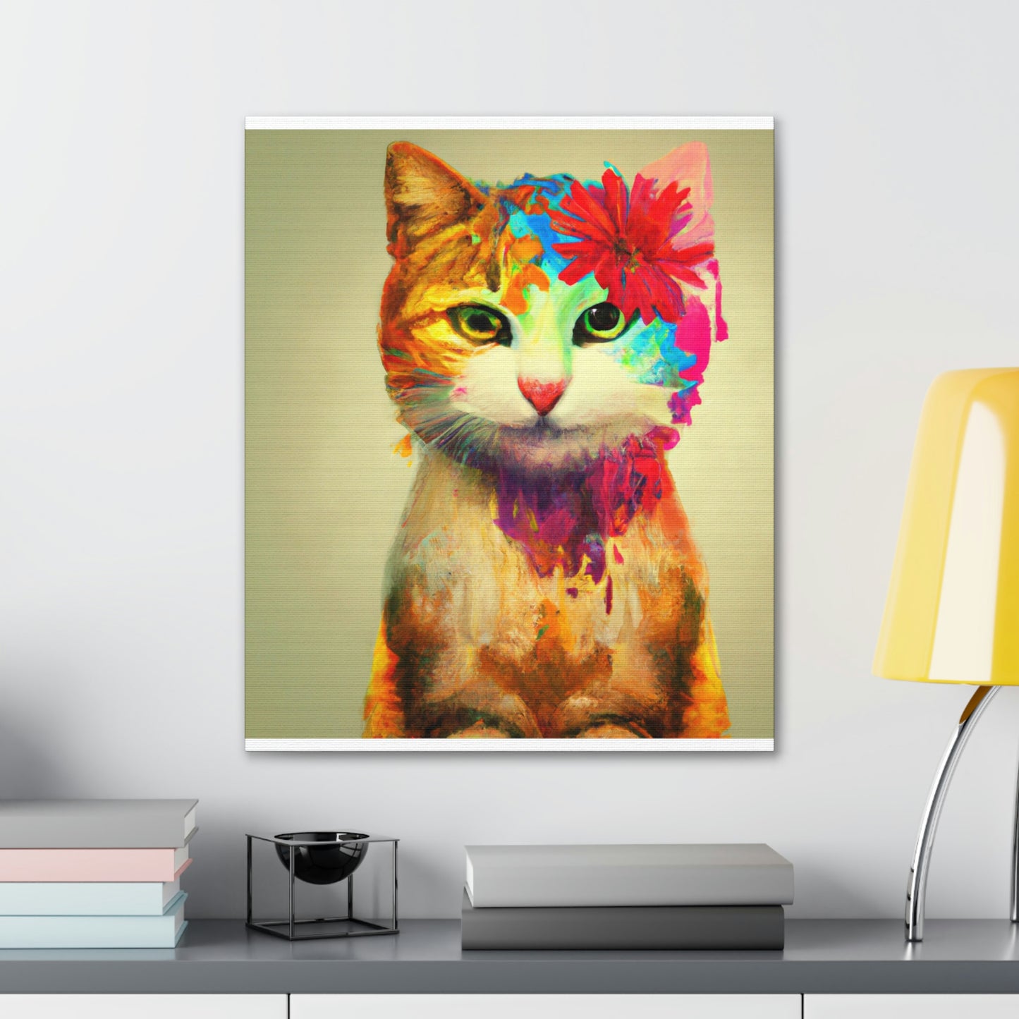 Flower Cat - Canvas