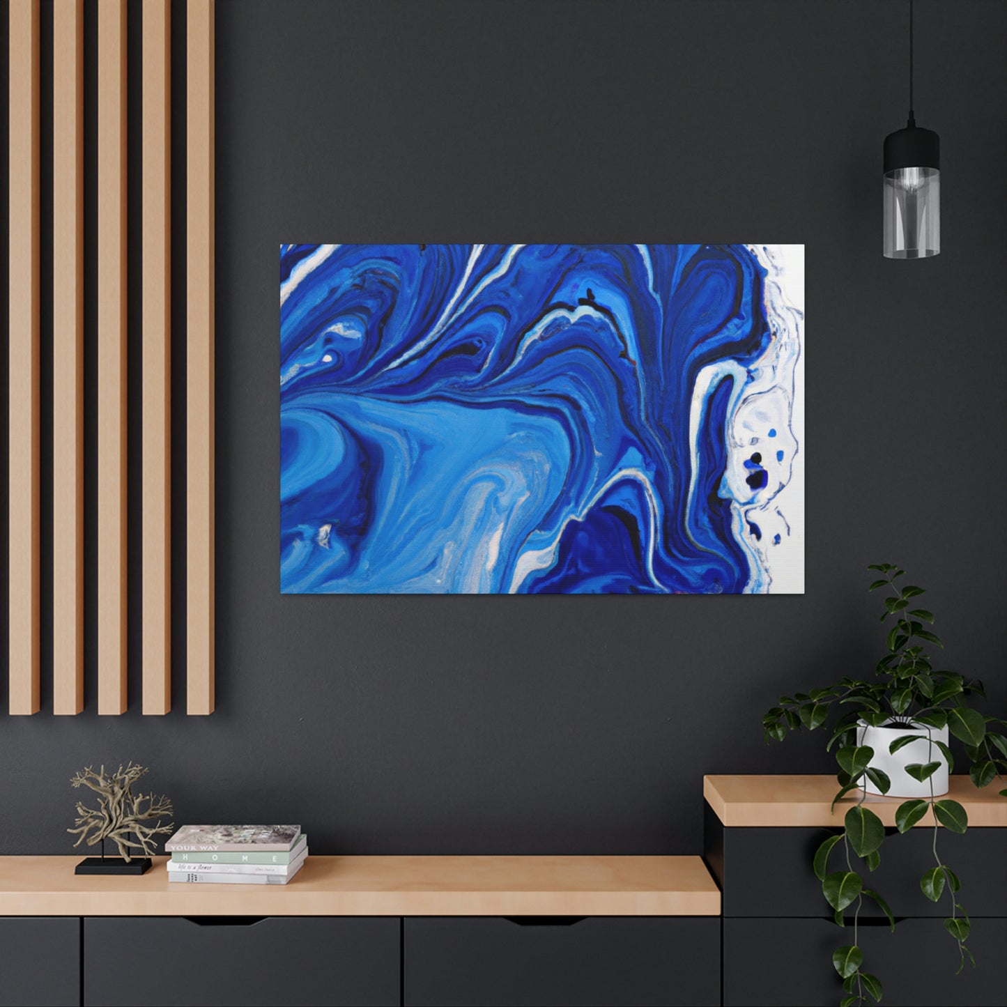"Aqua Stream" - Canvas
