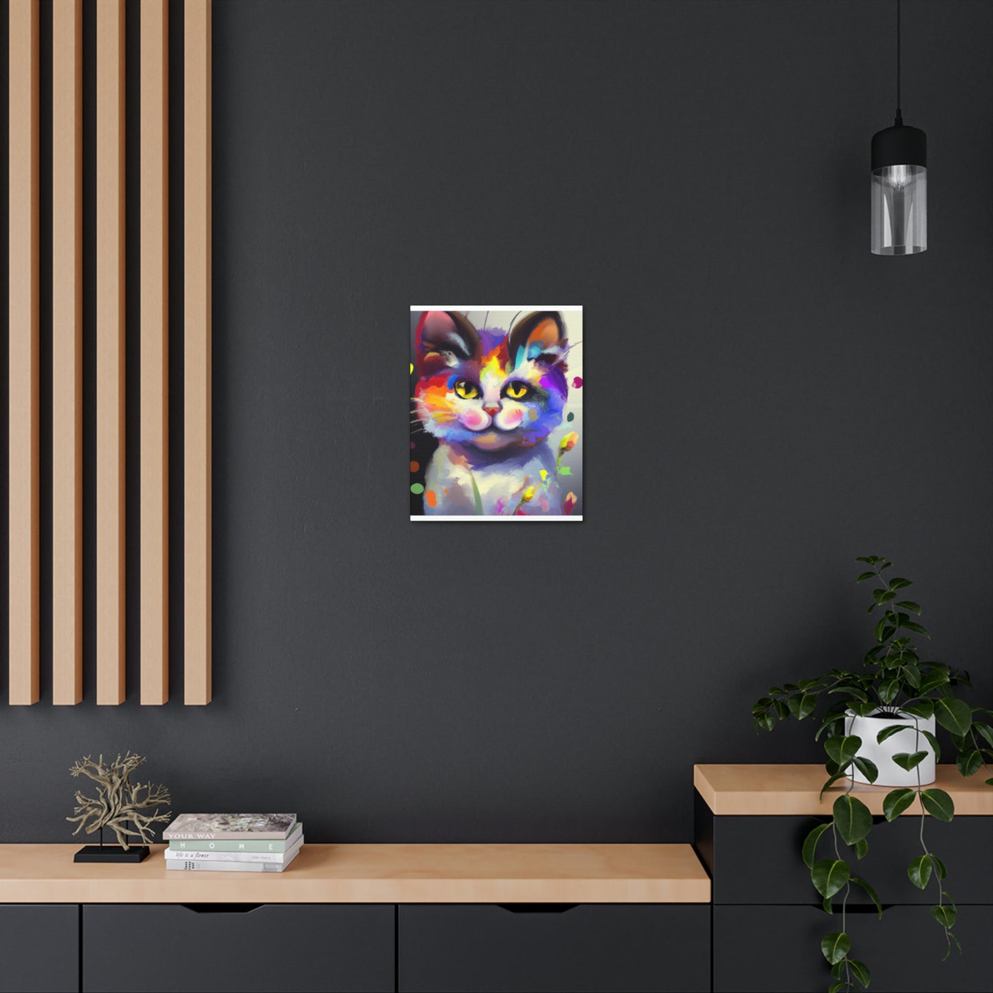 "Fur Florals" - Canvas