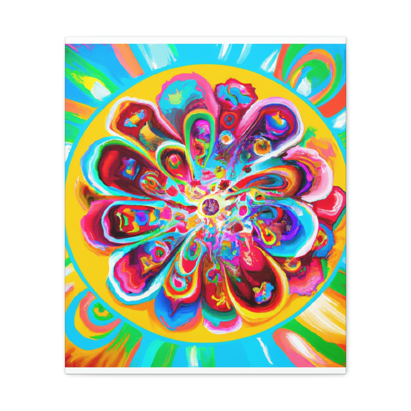 "Psychedelic Bloom" - Canvas