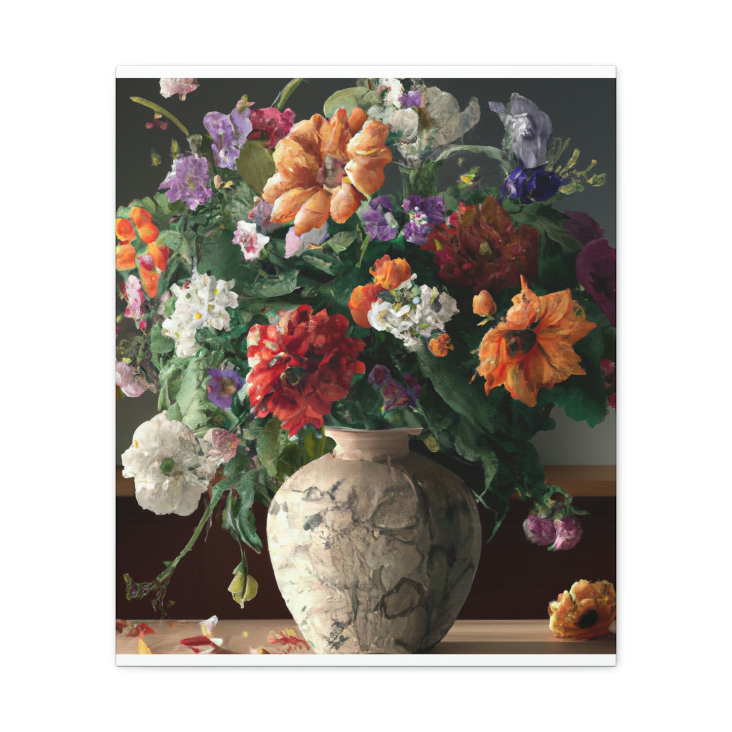 Vibrant Floral Bliss - Canvas