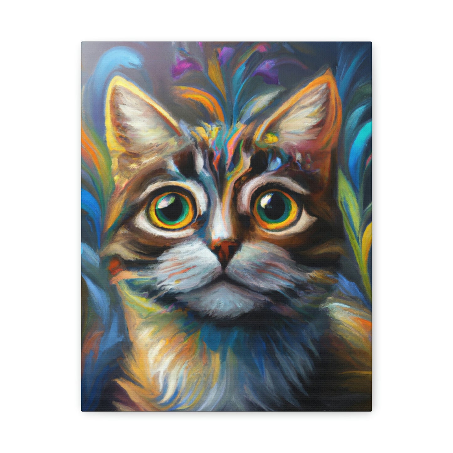 Rainbow Whiskers. - Canvas