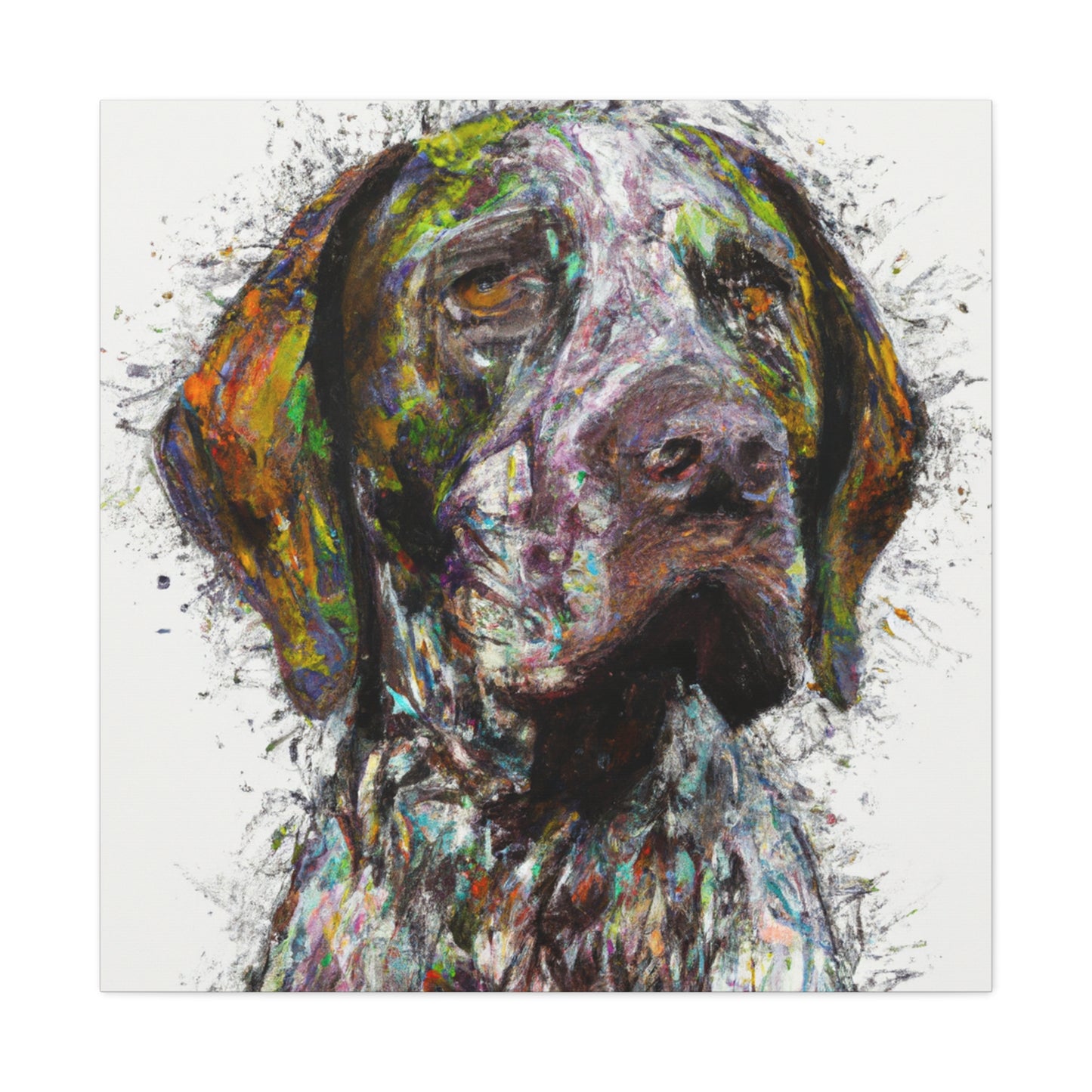 "Painted Pointer" - Canvas